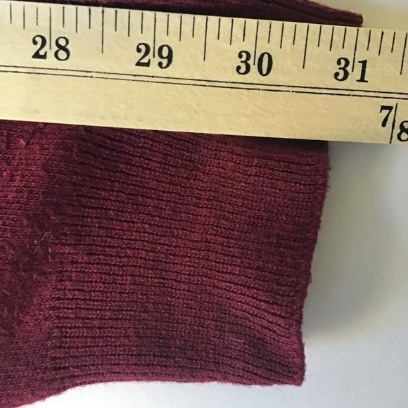 Vintage Union USA Mens v-neck Sweater L maroon burgundy unisex drop shoulder - Picture 8 of 10